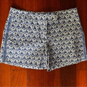 Vineyard Vines Navy and White Leaf Print Shorts